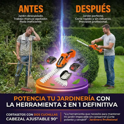 BORDIX™ – Podador Inalámbrico 2 en 1 + Batería Adicional Obsequio