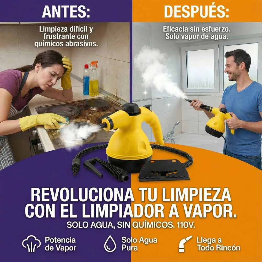 VaporX FLUX™ – Limpiador que suelta grasa y suciedad sin frotar usando vapor a presión