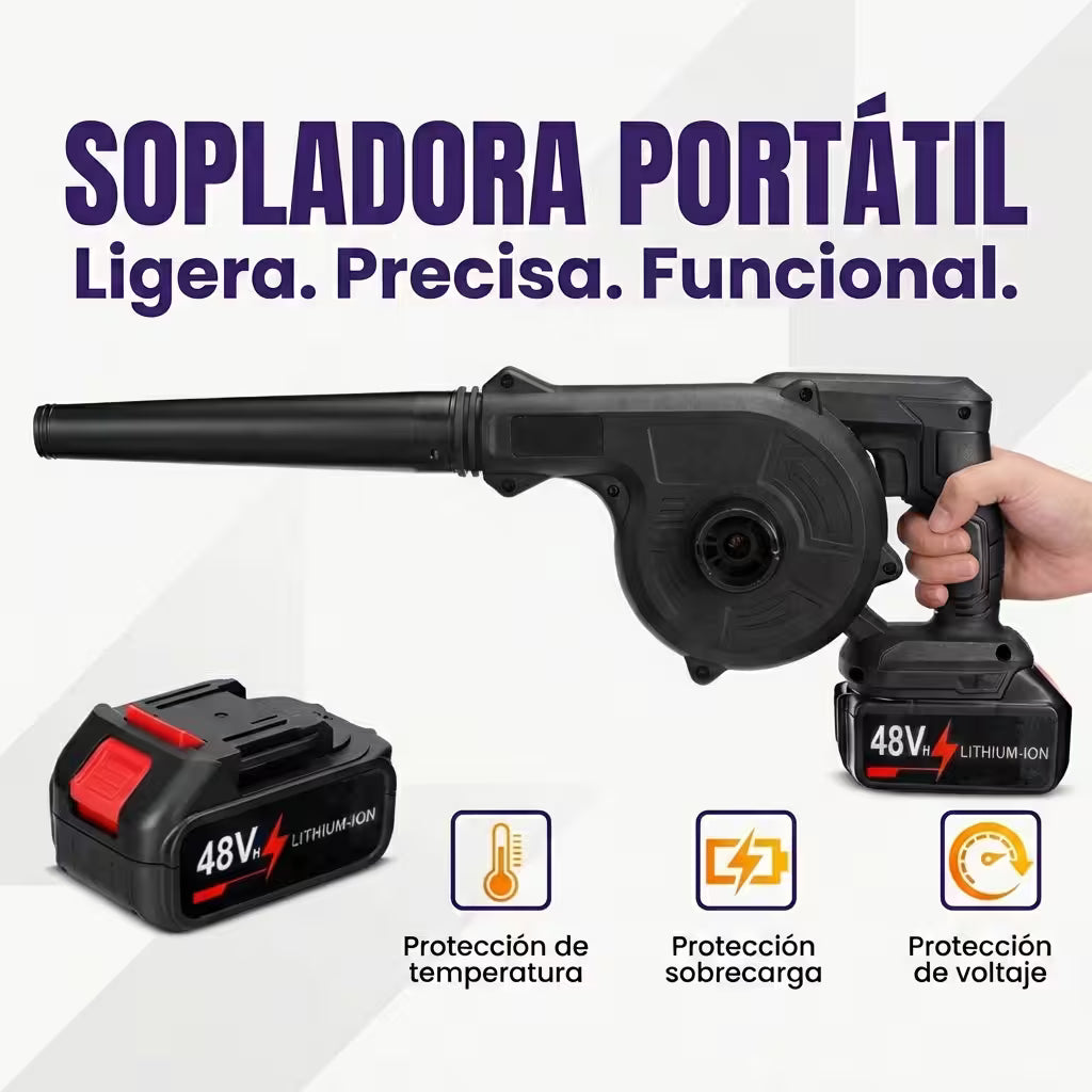 VentorPro™ - Sopladora aspiradora inalámbrica para trabajo ágil y profesional.