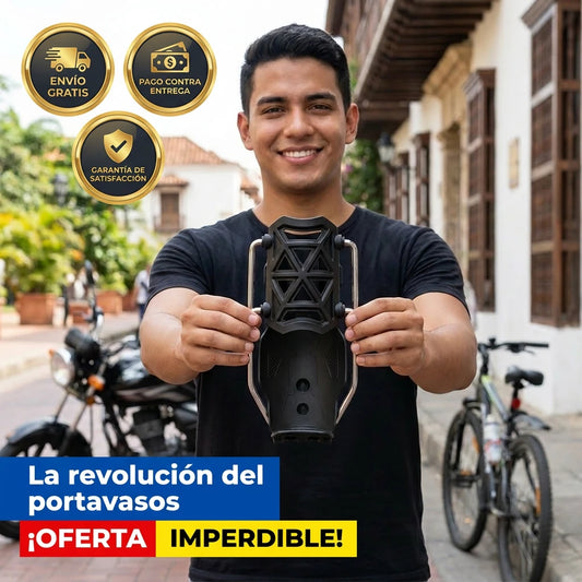 PORTAFIX™ - Portavasos Autoajustable de Seguridad Para Bicicleta y Moto