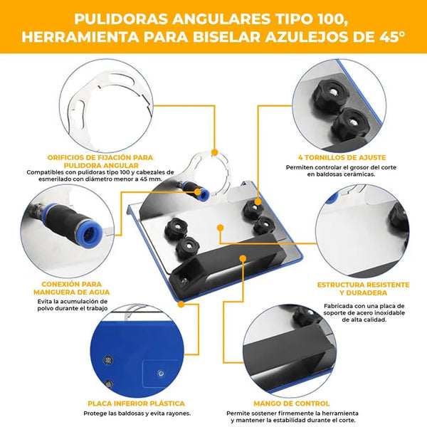 Soporte Biselador para Azulejos